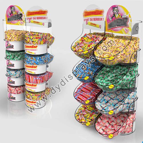 Suportes de exposição de doces